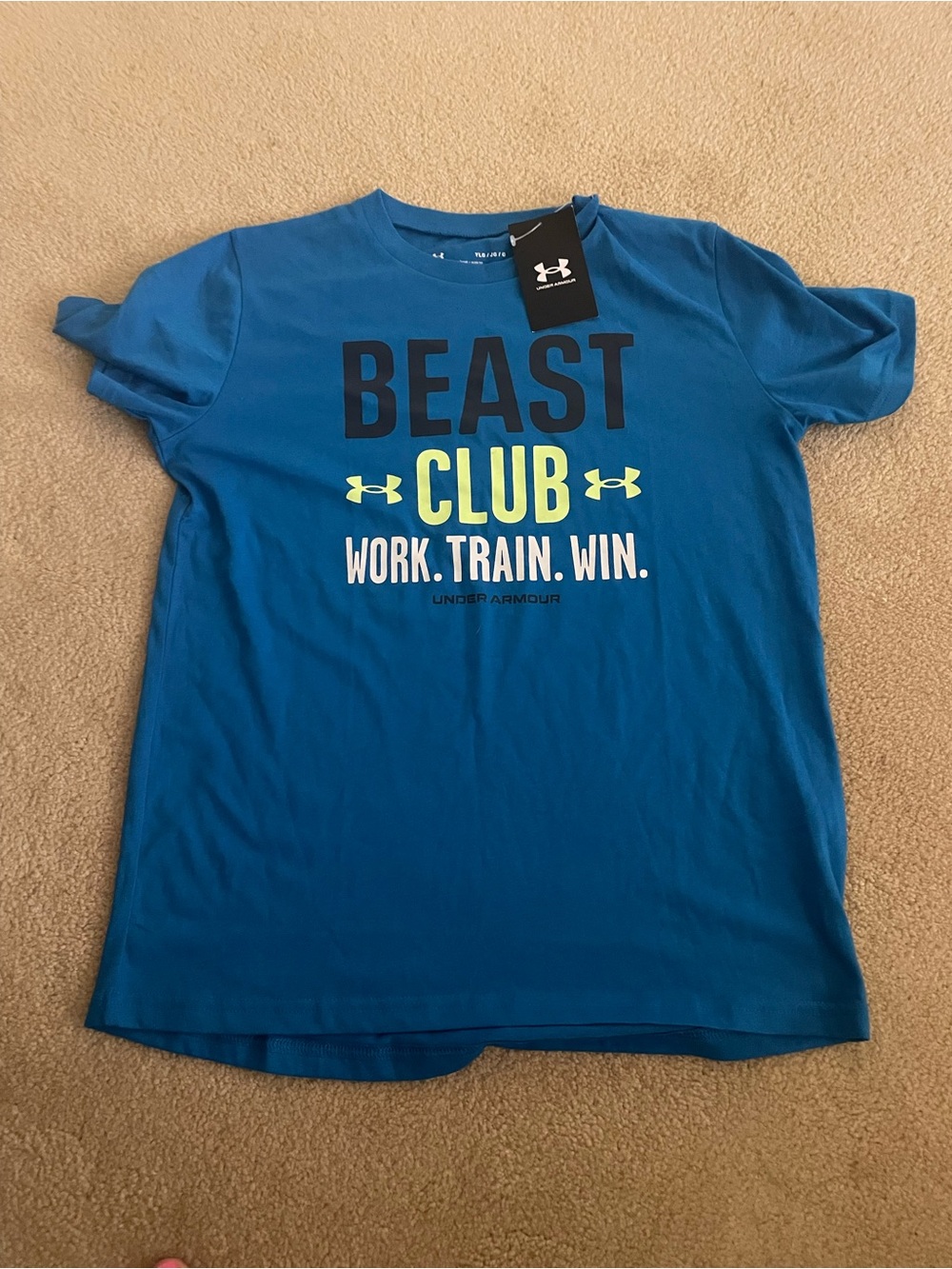 Under Armour Blue 'Beast Club' Short Sleeve Graphic Tee